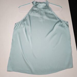 Women's The Limited Light Green Satin Halter Tank L